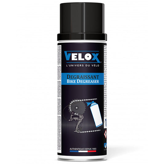 NETTOYANT/DEGRAISSANT VELO VELOX CASSETTE ET CHAINE MULTI (AEROSOL 400ML)