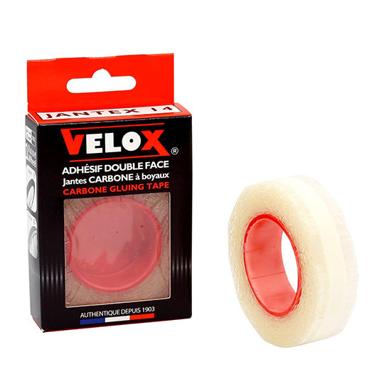 BANDE ADHESIVE/FOND DE JANTE/COLLE BOYAU VELOX 18MM JANTEX 14 JANTE CARBONE (POUR 1 ROUE)