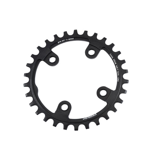 PLATEAU VTT MONO DIAM  76 EXTER 30DTS NOIR 4 BRANCHES ALU 7075 (COMP.1X11 SRAM XX1) STRONG