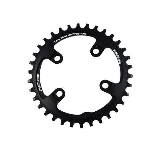 PLATEAU VTT MONO DIAM  76 EXTER 34DTS NOIR 4 BRANCHES ALU 7075 (COMP.1X11 SRAM XX1) STRONG