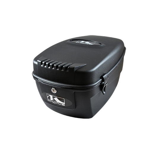 TOP CASE VELO AMSTERDAM BOX NOIR 17L - 42X26X21CM (FIXATION PORTE BAGAGE VIS+RAIL)