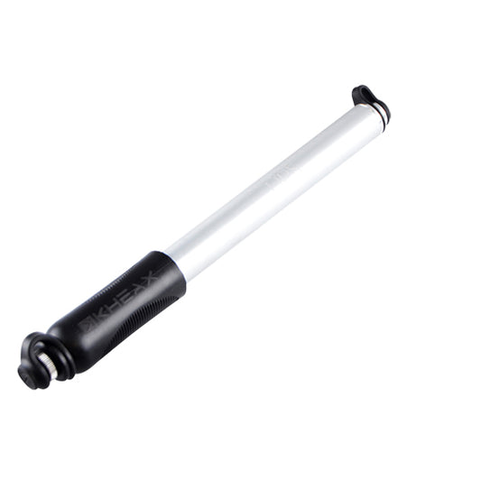 POMPE MINI ROUTE KHEAX LIPS HP M 9.7 BARS POIGNEE COMPOSITE  CORPS ALU GRIS ARGENT L230MM