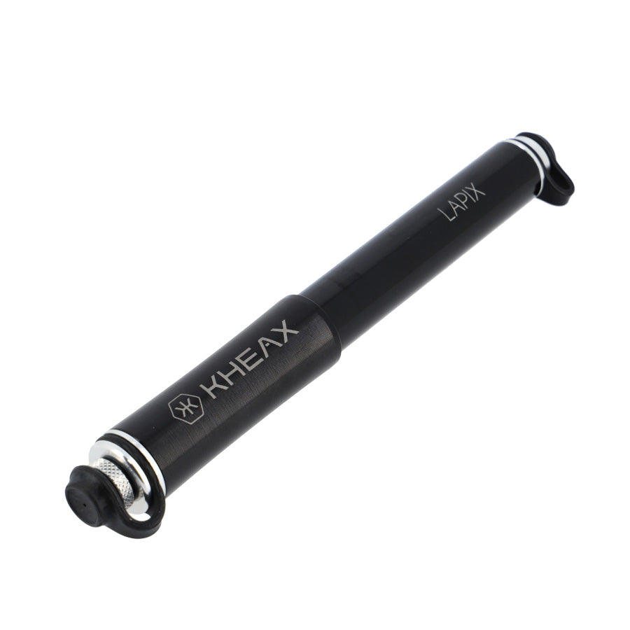 POMPE MINI ROUTE KHEAX LAPIX HP S TOUT ALU NOIR L180MM 140PSI/9.7BAR