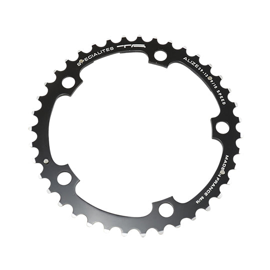 PLATEAU ROUTE DIAM 130 INTERM 39DTS NOIR ALIZE (COMP.SHIMANO) TA 8/9/10V. 5 BRANCHES
