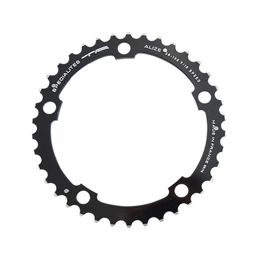 PLATEAU ROUTE DIAM 130 INTERM 38DTS NOIR ALIZE (COMP.SHIMANO) TA 8/9/10V. 5 BRANCHES