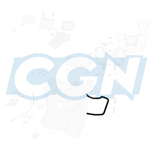JOINT DE PORTE COFFRE MAXI SCOOTER OEM PEUGEOT 400 METROPOLIS (6X6 MOUSSE)