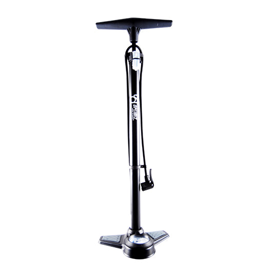 POMPE A PIED OPTIMIZ ACIER NOIR MANO 11 BARS DOUBLE TETE PLASTIQUE VS/VP