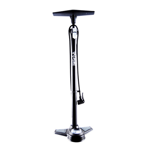 POMPE A PIED OPTIMIZ ACIER NOIR MANO 11 BARS DOUBLE TETE PLASTIQUE VS/VP