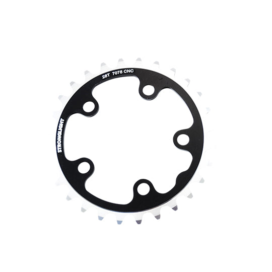 PLATEAU ROUTE DIAM  74 INTER 28DTS NOIR ALU 7075(COMP.SHIMANO/CAMPA)STRONG 8/9/10V.5BRANCH