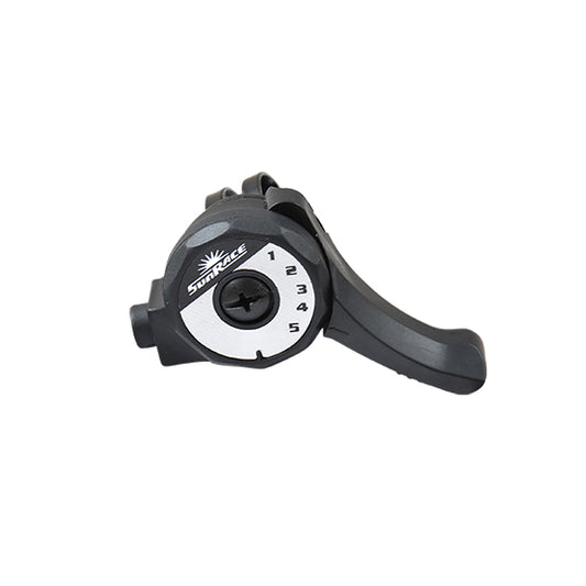 MANETTE VTT TYPE TOURNEY 5V. SUNRACE DROITE INDEXEE SL2T AVEC COLLIER