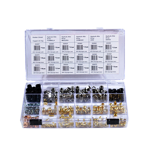 COFFRET MAINTENANCE CLARKS RACCORD DURITE FREIN HYDRAULIQUE MAGURA/SHIMANO/FORMULA/A