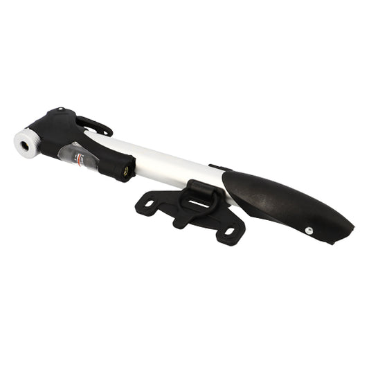 POMPE MINI OPTIMIZ ALU ARGENT A MANOMETRE PLASTIQUE VS/VP AVEC SUPPORT