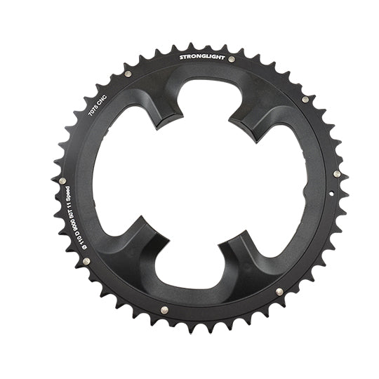 PLATEAU ROUTE DIAM 110 EXTER 50DTS NOIR ALU 7075(COMP. SHIMANO 9000/6800)STRONG 11V.4 BR.