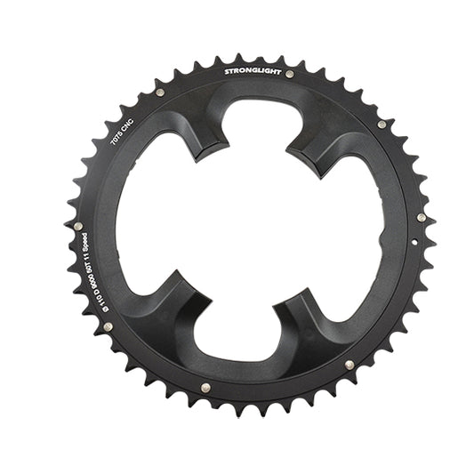 PLATEAU ROUTE DIAM 110 EXTER 50DTS NOIR ALU 7075(COMP. SHIMANO 9000/6800)STRONG 11V.4 BR.