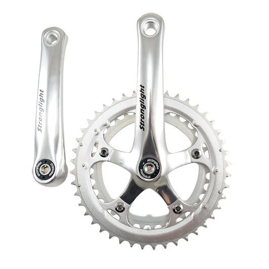 PEDALIER ROUTE DOUBLE 44-34D L150 STRONG IMPACT KIDALU ARGENT