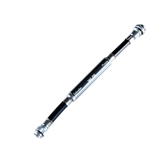 RACCORD POMPE KHEAX PRESTA/SCHRADER LAPIX/LIPS T.M/L ROUTE/VTT - AVEC MANOMETRE (190MM)