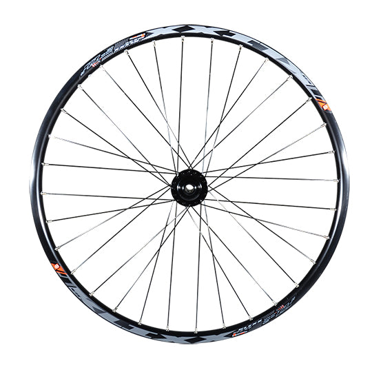 ROUE VTT 27.5" AV JANTE NOIR MACH1 KLIXX TUB.READY. MOYEU DISQUE 6T AXE TRAVERSANT 15X100