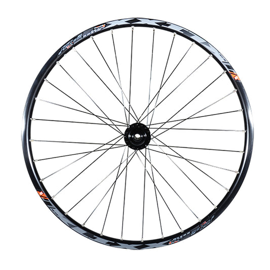 ROUE VTT 27.5" AV JANTE NOIR MACH1 KLIXX TUB.READY. MOYEU DISQUE 6T AXE TRAVERSANT 15X100