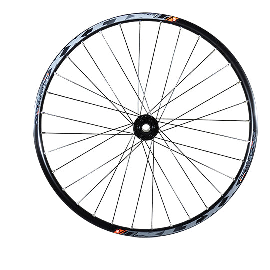 ROUE VTT 27.5" AV JANTE NOIR MACH1 KLIXX TUB.READY. MOYEU DISQUE 6T AXE TRAVERSANT 20X110