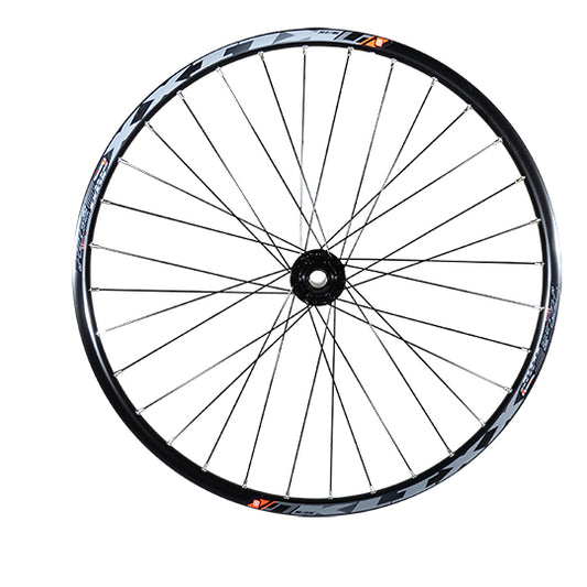 ROUE VTT 27.5" AV JANTE NOIR MACH1 KLIXX TUB.READY. MOYEU DISQUE 6T AXE TRAVERSANT 20X110