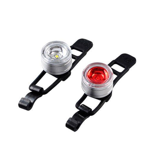 ECLAIRAGE VELO AV+AR PILE OPTIMIZ FIXATION CINTRE/TIGE DE SELLE LED ALU