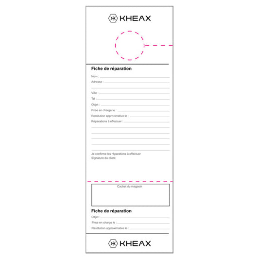 FICHE REPARATION ATELIER KHEAX (X20)