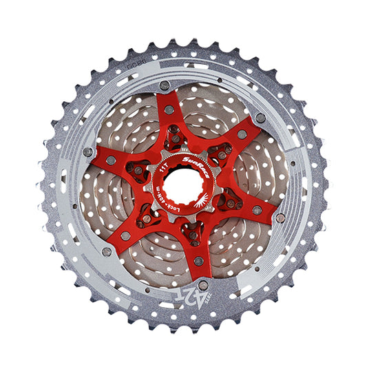CASSETTE 11V. VTT SUNRACE CSMX8 METALLIC - 11-42DTS (COMPATIBLE SHIMANO)