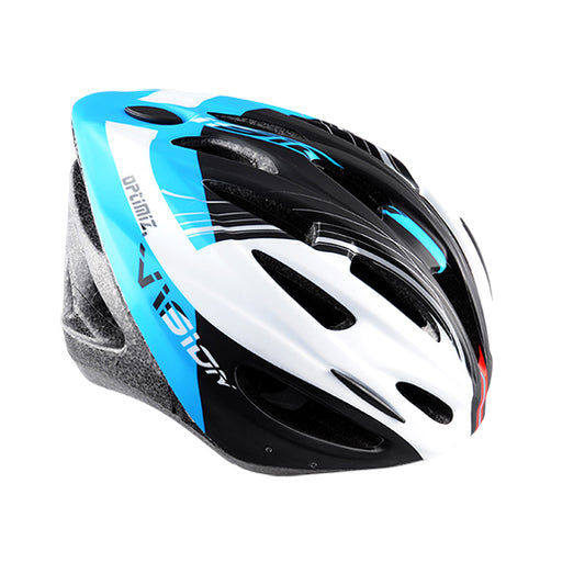 CASQUE ROUTE/VTT OPTIMIZ O300 VISION BLEU/BLANC/NOIR MAT AVEC REGLAGE OCCIPITAL 58/61 -