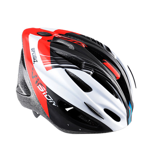 CASQUE ROUTE/VTT OPTIMIZ O300 VISION ROUGE/BLANC/NOIR MAT REGLAGE OCCIPITAL T.L (58/61)