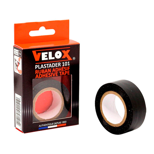 GUIDOLINE/RUBAN ADHESIF PLASTIQUE VELOX NOIR 20MM X8M BLISTER (PLASTADER/PLASTO) X1