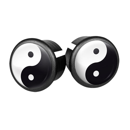 BOUCHON CINTRE/GUIDON ROUTE VELOX A EMBOITER PLASTIQUE YIN AND YANG SUR CARTE (PR)