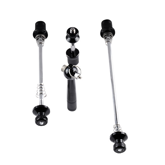 BLOCAGE RAPIDE ANTIVOL OPTIMIZ NOIR ROUE AVANT/ROUE ARRIERE/TIGE DE SELLE AVEC CLE