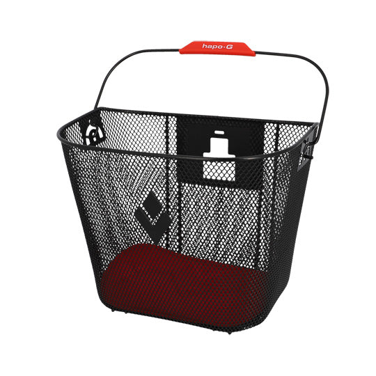 PANIER AV A CLIPS ACIER MAILLE XXL NOIR 340X250X260 (FIXATION DMTS-EBIKE) - PRIX NET