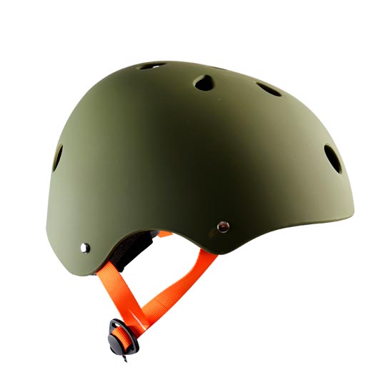 CASQUE ENFANT POLISPORT URBAN RADICAL TAG KAKI (URBAIN/BMX/SKATE) REG.OCCIPITAL 53/55