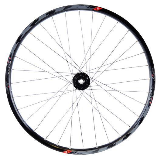 ROUE VTT 26" AV 15X100 JANTE NOIR MACH1 KLIXX TUB.READY.MOY DH VELOX DISQUE 6T