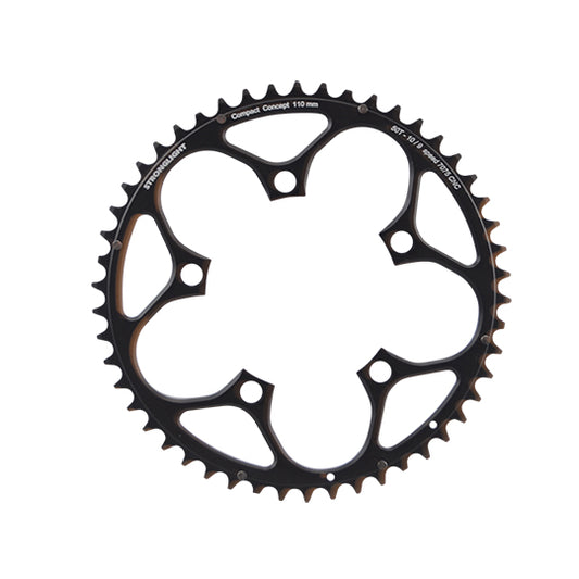 PLATEAU ROUTE DIAM 110 EXTER 50DTS NOIR ALU 7075 STRONG 10/9V.  5 BRANCHES