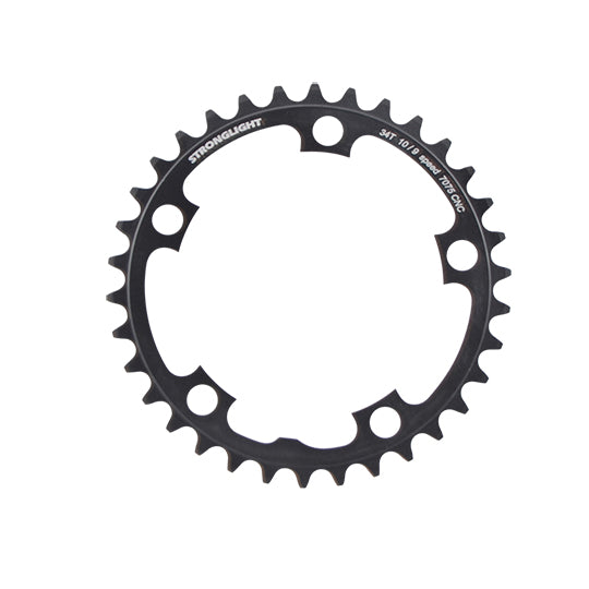 PLATEAU ROUTE DIAM 110 INTER 34DTS NOIR ALU 7075 STRONG 10/9V. 5 BRANCHES