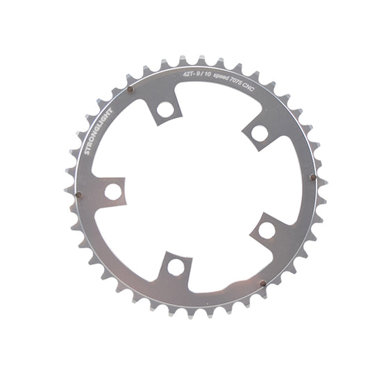 PLATEAU ROUTE DIAM 110 INTERM 42DTS ARGENT ALU 7075 STRONG FISSION 10/9V. 5 BRANCHES
