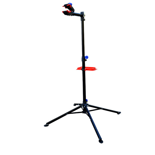 PIED D'ATELIER VELO MONTAGE PLIABLE AVEC TABLETTE