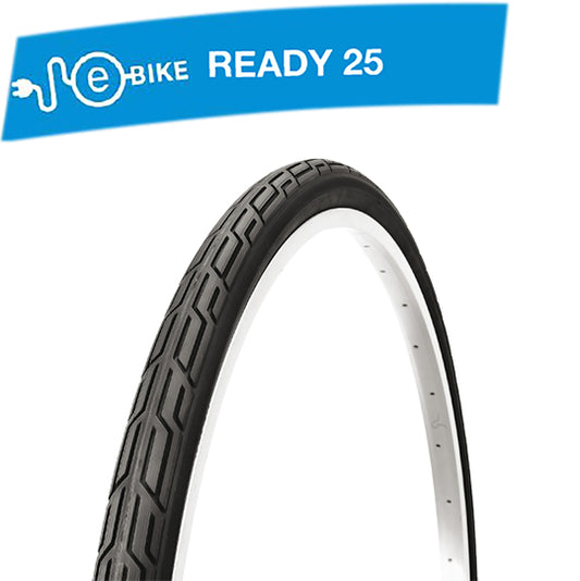 PNEU VTC/URBAIN 700X32C - 28X1.25 TR DELI S-192 BLUE WAY ANTICREVAISON 2.5MM TT NOIR  (32-