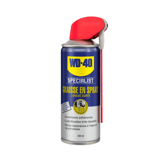 GRAISSE LONGUE DUREE SPECIALIST WD40 400ML (AEROSOL) JET DOUBLE POSITION
