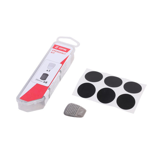 NECESSAIRE REPARATION ZEFAL EMERGENCY 6 PIECES AUTOCOLLANTES/GRATTOIR (BOITE)
