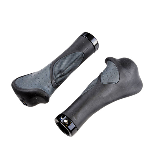POIGNEE VELO OPTIMIZ 143MM LOCK ON SIMPLE GEL ERGONOMIQUE NOIR/GRIS (PR)