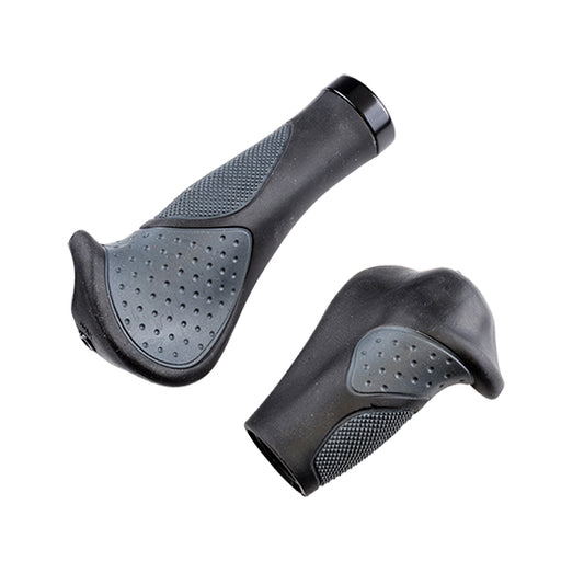 POIGNEE VELO OPTIMIZ 143/96MM LOCK ON SIMPLE GEL ERGONOMIQUE NOIR/GRIS (PR)