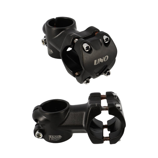 POTENCE ROUTE/VTT AHEAD SET 1''1/8 L55 UNO ALU NOIR MAT ANGLE 0° (CINTRE 31.8)