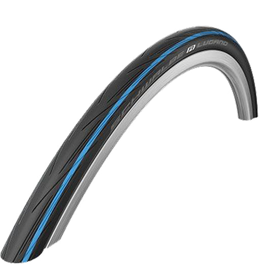 PNEU ROUTE 700X25C TR SCHWALBE LUGANO II TT NOIR/BLEU (25-622)