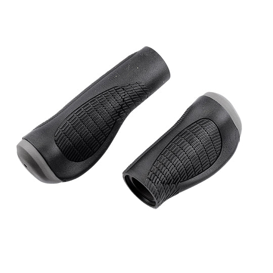 POIGNEE VELO OPTIMIZ 126/92MM ERGONOMIQUE NOIR/GRIS (PR)
