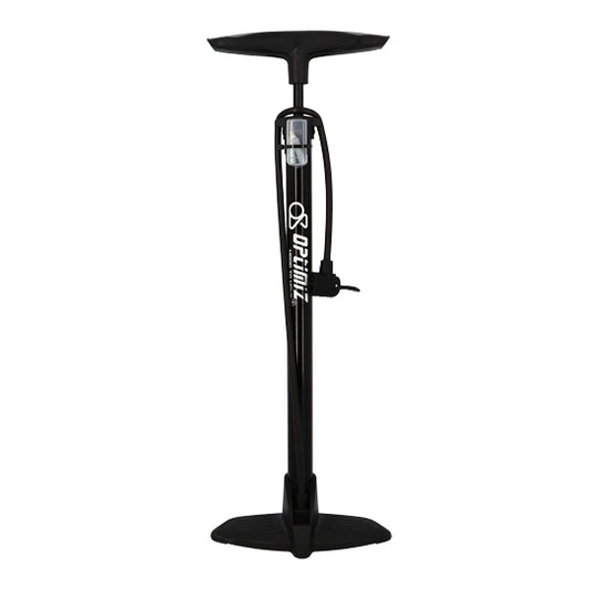 POMPE A PIED OPTIMIZ ACIER NOIR TETE PLASTIQUE VS/VP (SANS MANOMETRE)