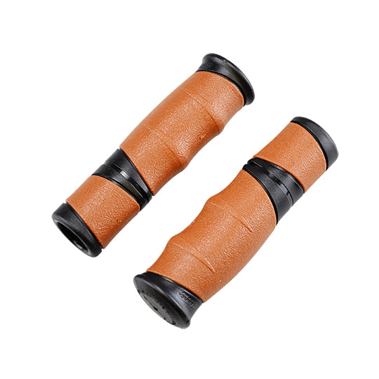 POIGNEE VELO PROGRIP 932 DUAL 122MM PREDECOUPE MARRON/NOIR (PR)