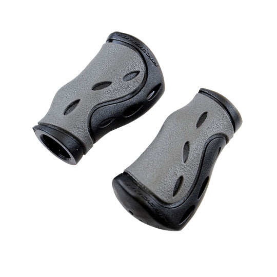 POIGNEE VELO PROGRIP 988 DUAL 85MMERGONOMIQUE GRIS/NOIR (PR)